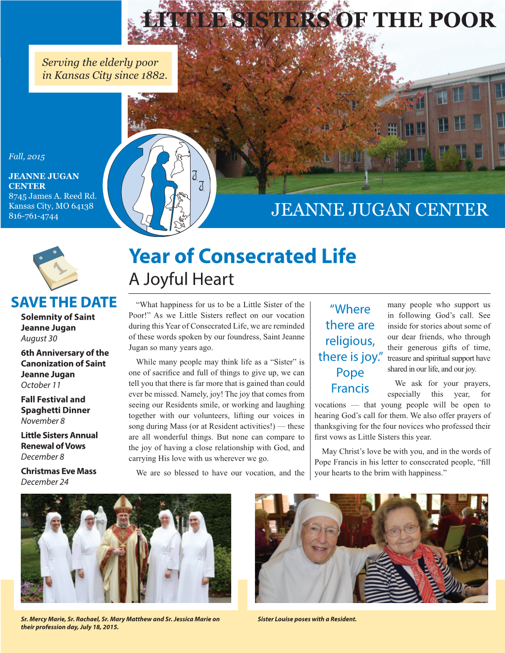 LITTLE SISTERS of the POOR Year of Consecrated Life