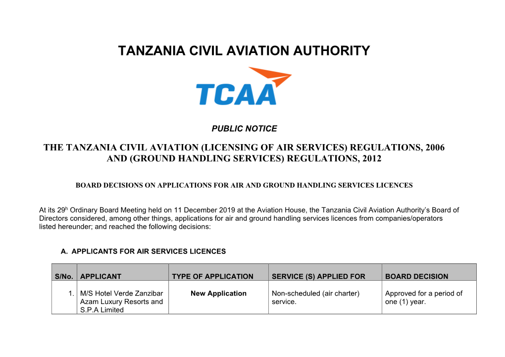 (Ground Handling Services) Regulations, 2012