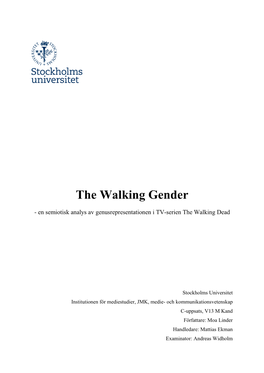 The Walking Gender