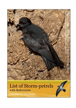 List of Storm-Petrels with References