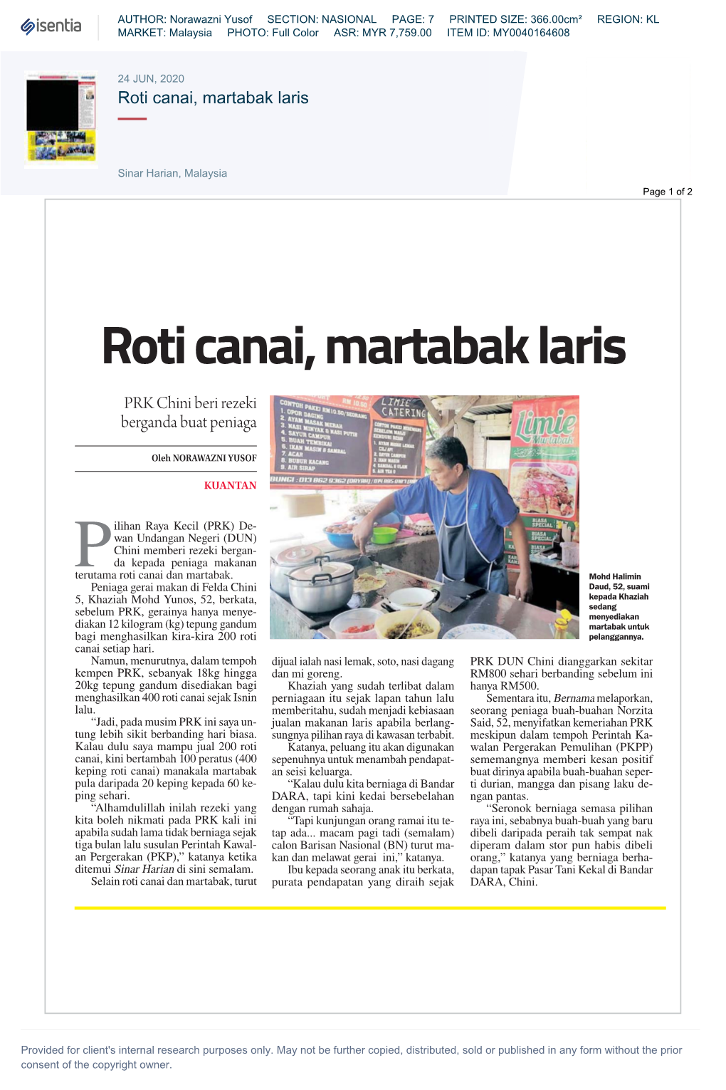 Roti Canai, Martabak Laris