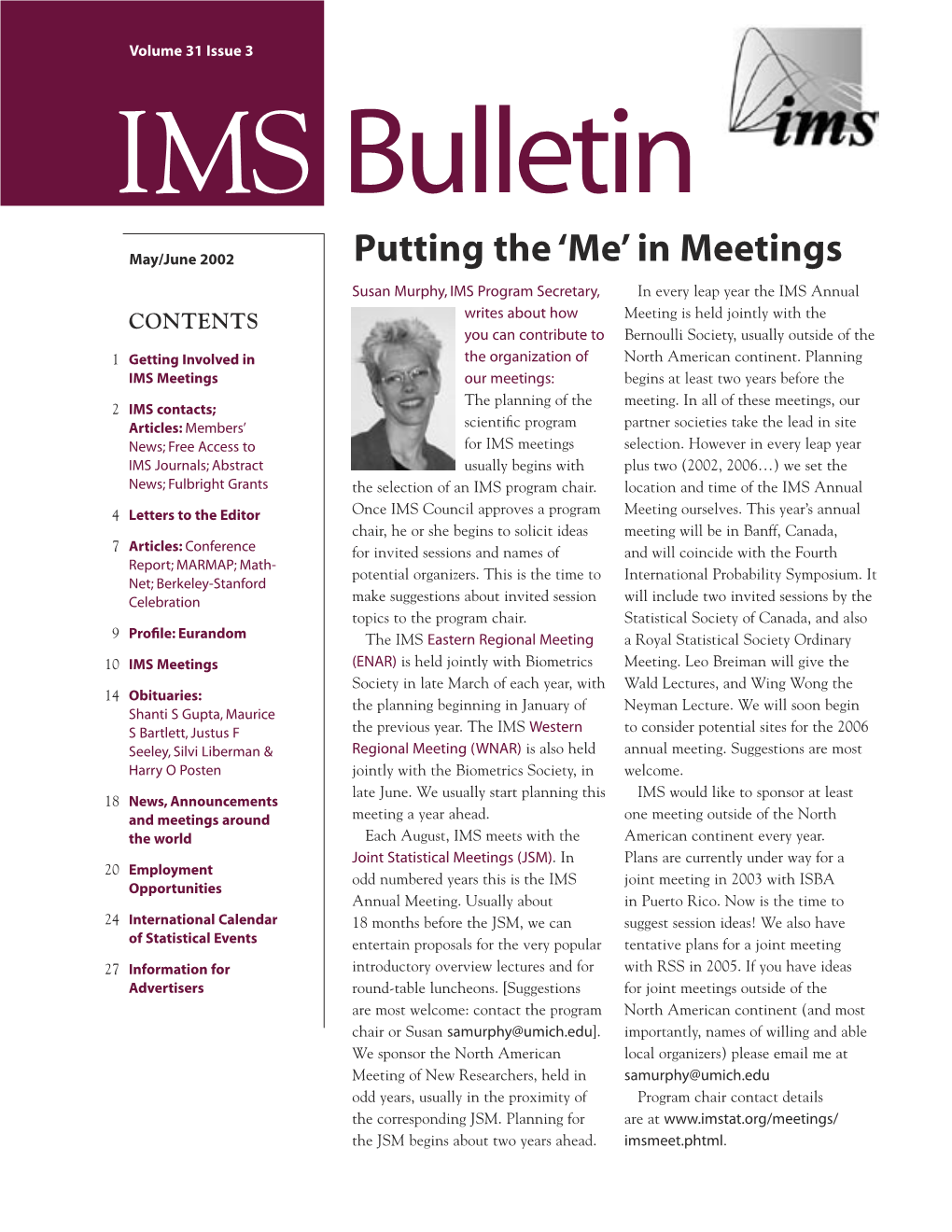 IMS Bulletin 31(3)