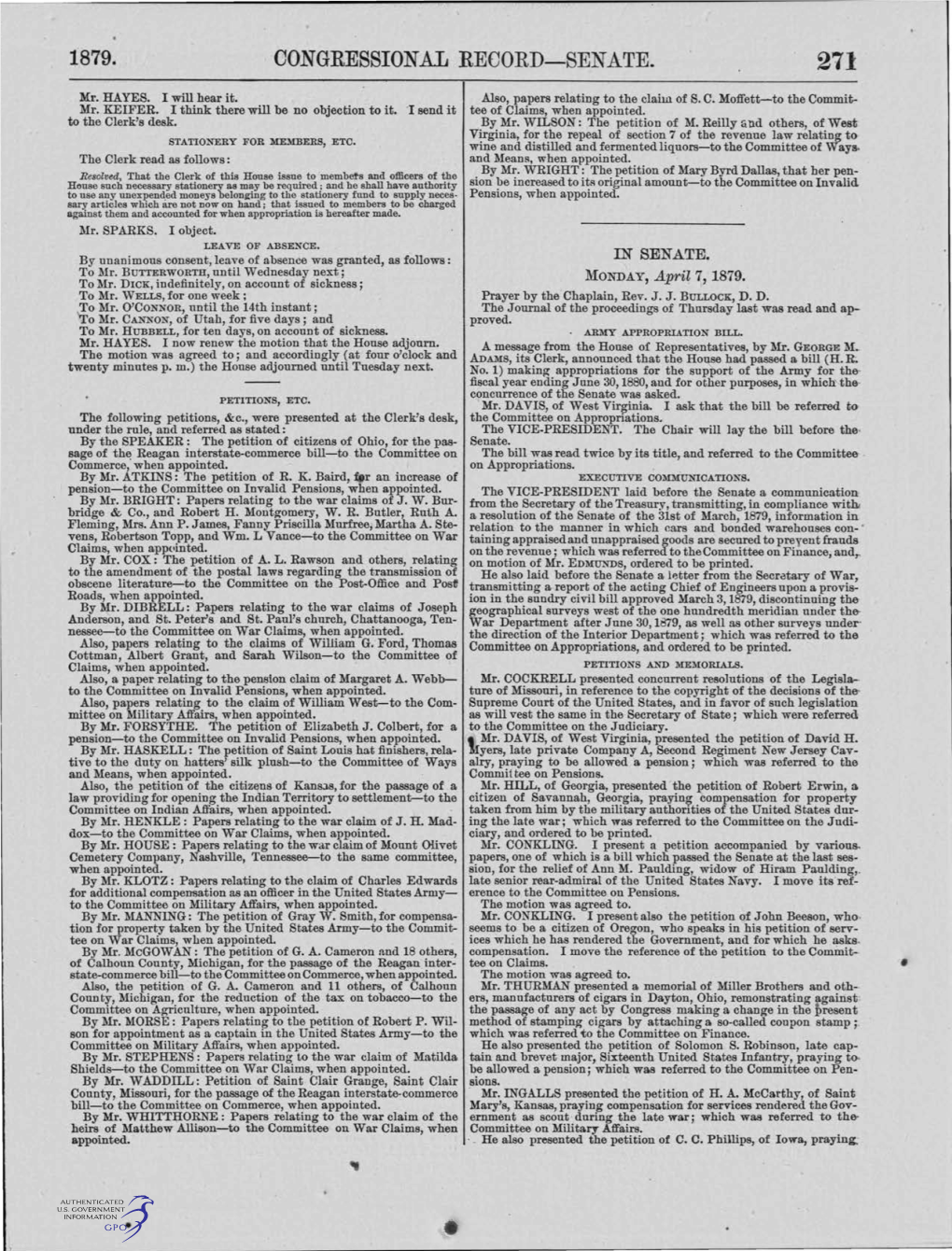 Congressional Record-Senate. 271
