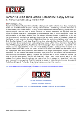 Gippy Grewal by : INVC Team Published on : 26 Aug, 2015 05:00 PM IST