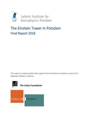 Einstein Tower Final Report 2018