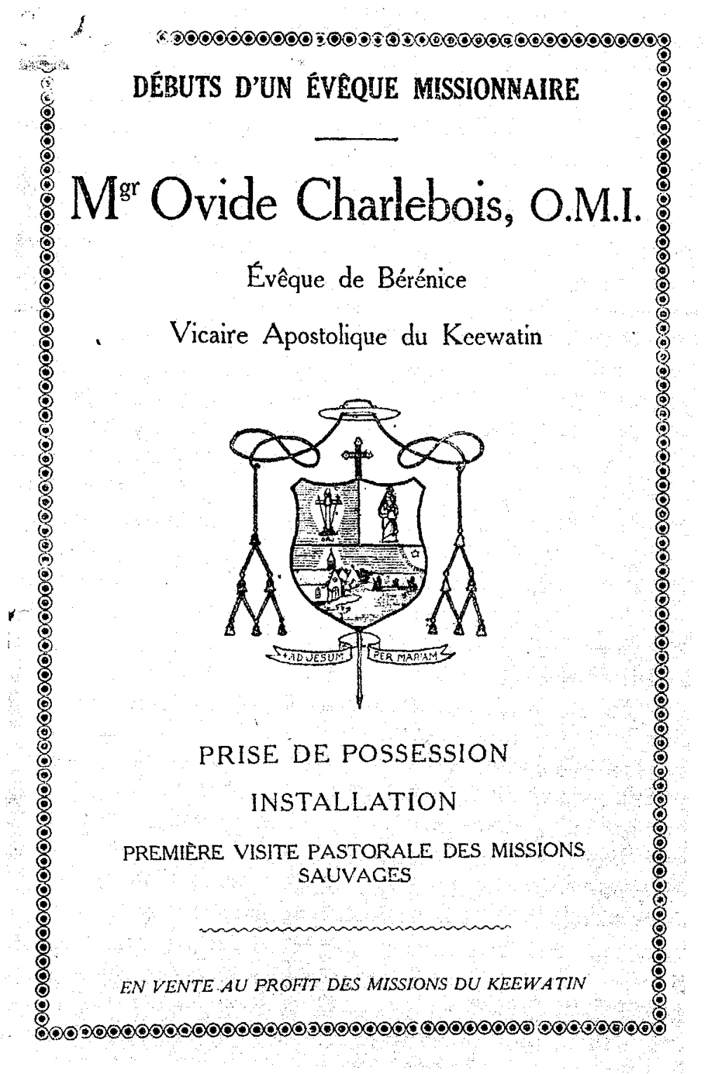 Mg R Ovide Charlebois, O.M.I