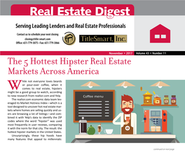 Real Estate Digest Serving Leading Lenders and Real Estate Professionals