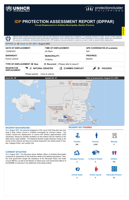 Forced Displacement in Al-Barka Municipality, Basilan Province