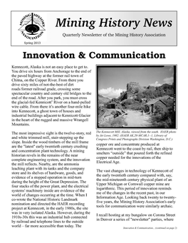 Spring 2013 Innovation & Communication Continued from Page 1 MHA Friends Came Over to Help Fold, Staple, and Best They Can