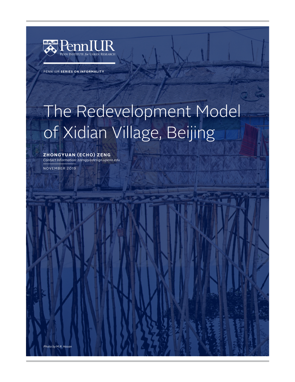 The Redevelopment Model of Xidian Village, Beijing