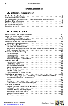 Inhaltsverzeichnis TEIL I: Reisevorbereitungen TEIL II: Land & Leute