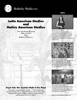 Latin American Studies and Native American