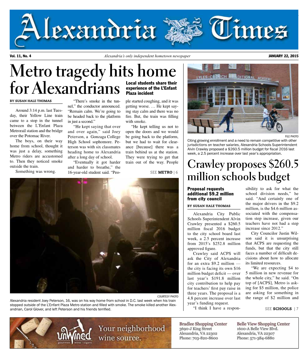 Metro Tragedy Hits Home for Alexandrians