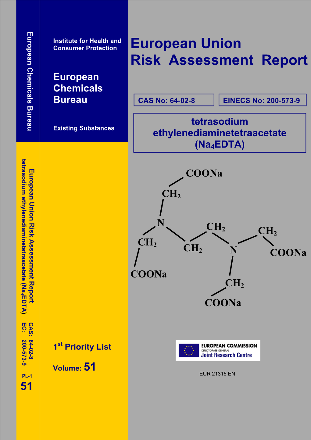 EU Risk Assessment Report, August 14, 2000