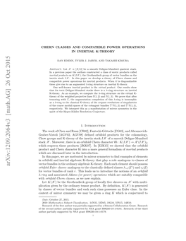 Chern Classes and Compatible Power Operations in Inertial K-Theory