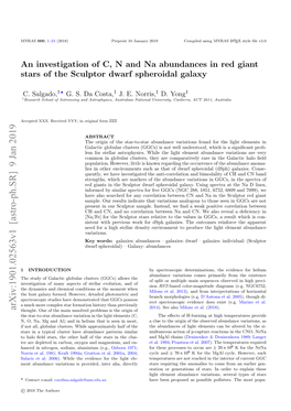 An Investigation of C, N and Na Abundances in Red Giant Stars of the Sculptor Dwarf Spheroidal Galaxy
