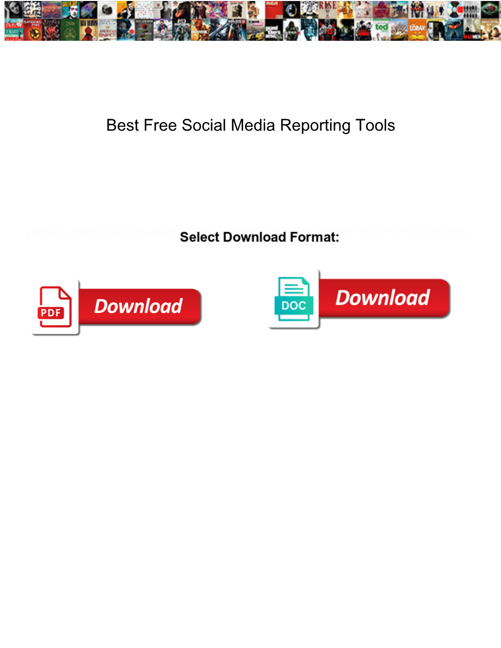 Best Free Social Media Reporting Tools