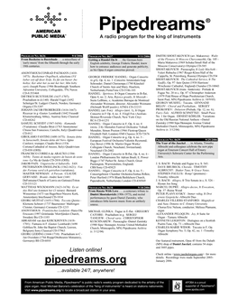 Pipedreams.Org January 2006