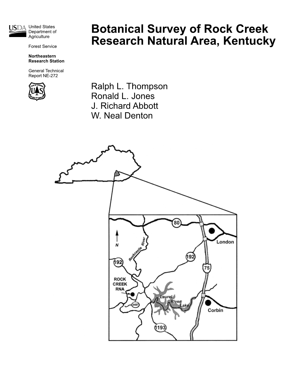 Botanical Survey of Rock Creek Research Natural Area, Kentucky