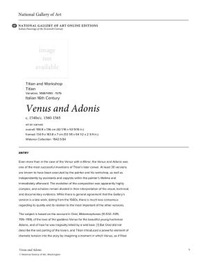 Venus and Adonis C