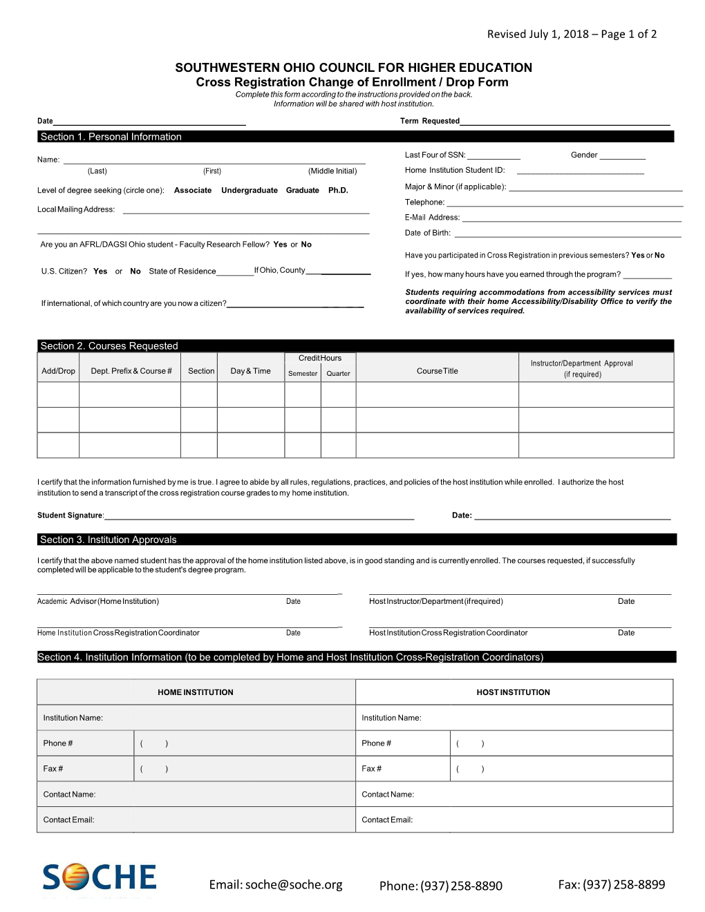 Cross Registration Form Rev 08172018