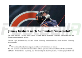 Jimmy Graham Nach Autounfall “Unversehrt”