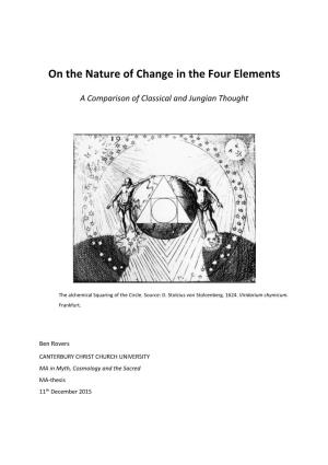 On the Nature of Change in the Four Elements a Comparison Of