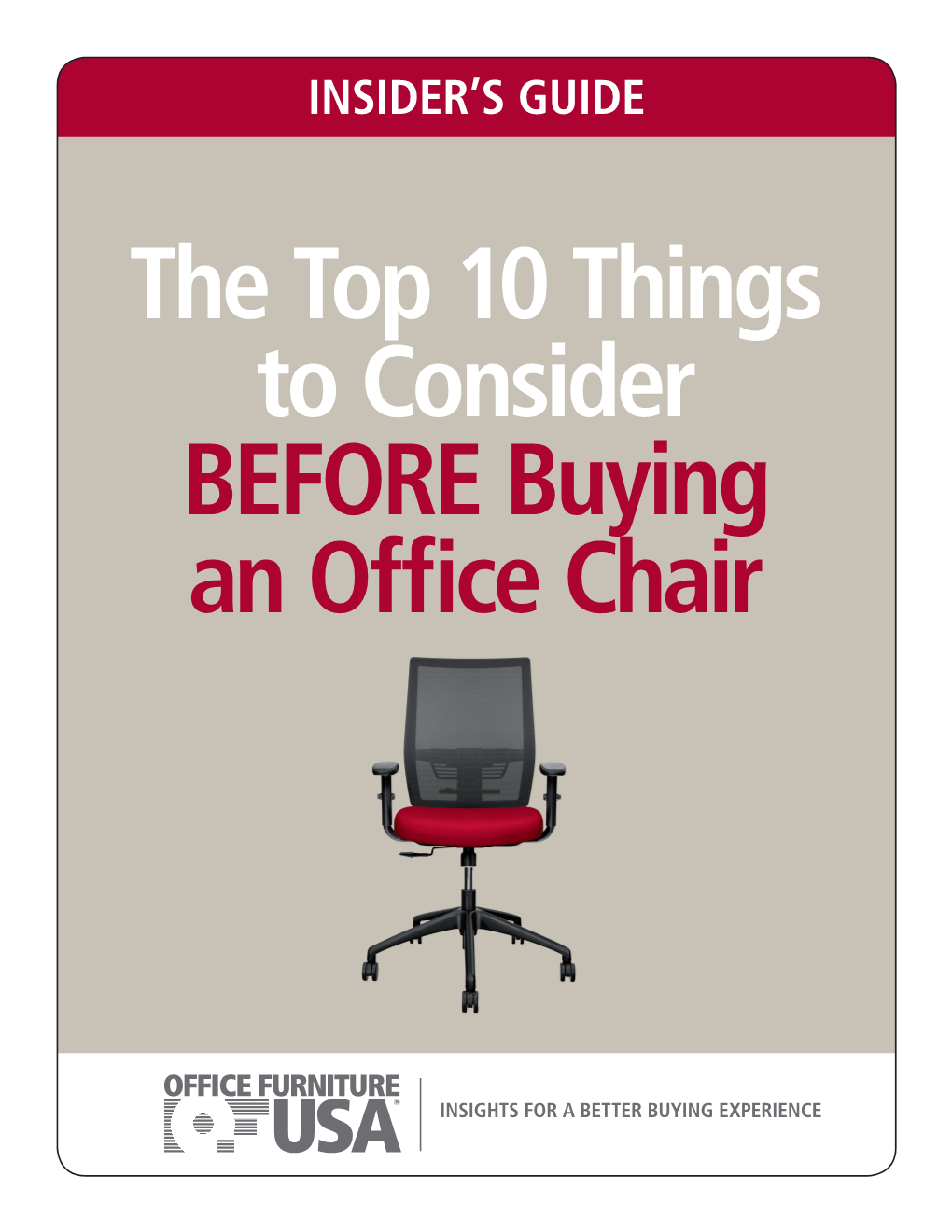 The Top 10 Things to Consider BEFORE Buying an Office Chair