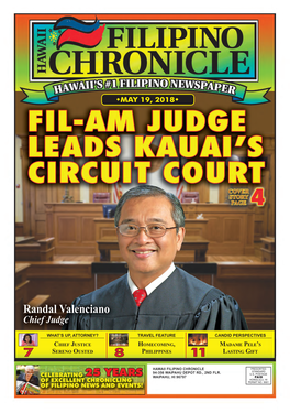 May 19, 2018  Hawaii Filipino Chronicle  1