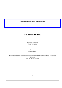 Michael Blake