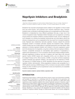 Neprilysin Inhibitors and Bradykinin