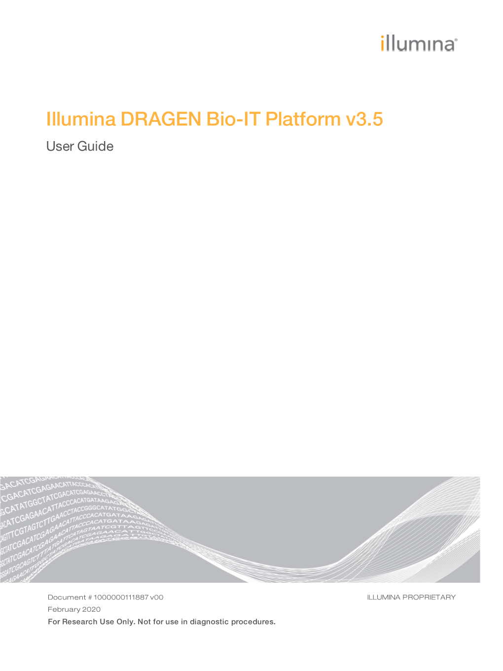 Illumina DRAGEN Bio-IT Platorm V3.5 User Guide (1000000111887 V00)