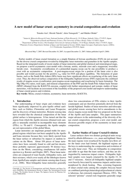 A New Model of Lunar Crust: Asymmetry in Crustal Composition and Evolution