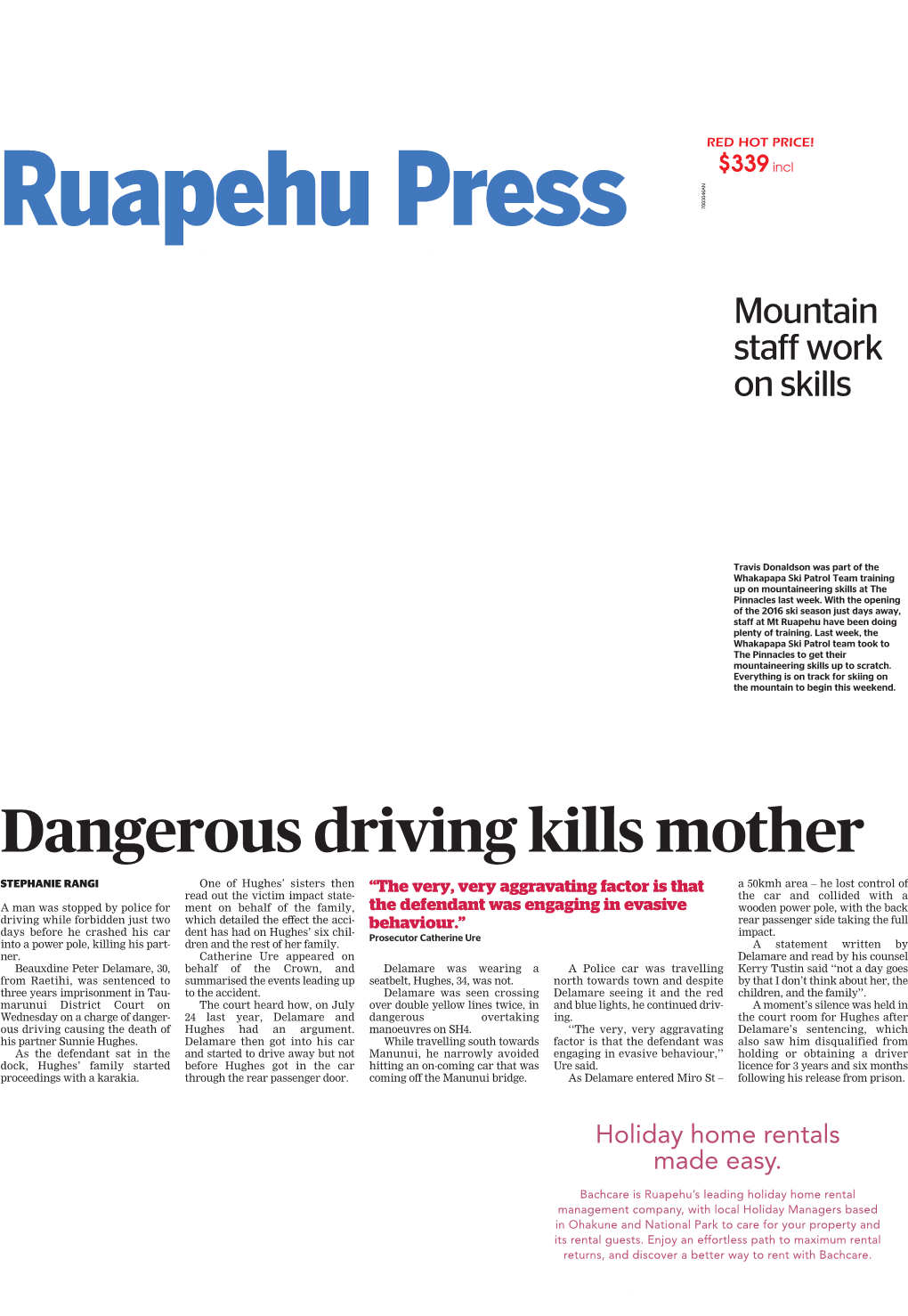 Dangerous Driving Kills Mother