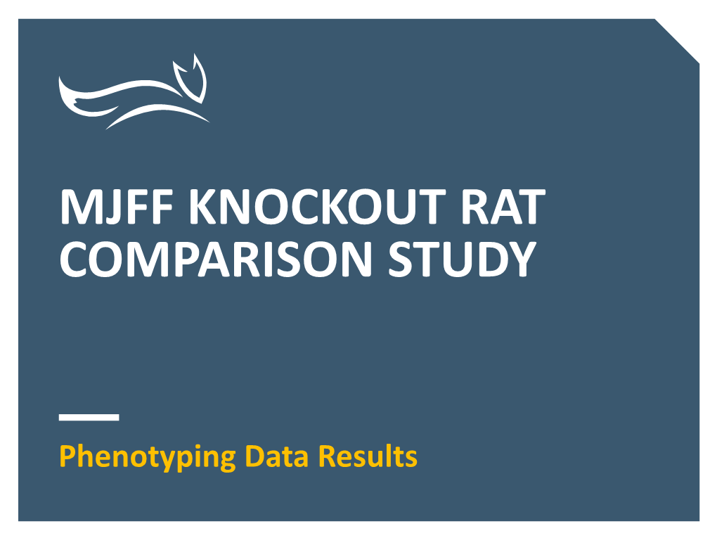 Mjff Knockout Rat Comparison Study