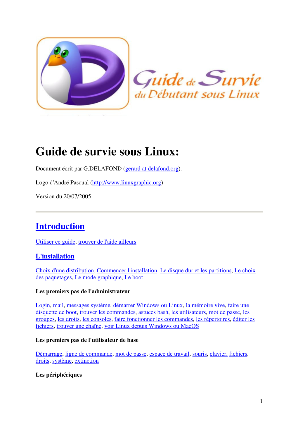 Guide De Survie Sous Linux