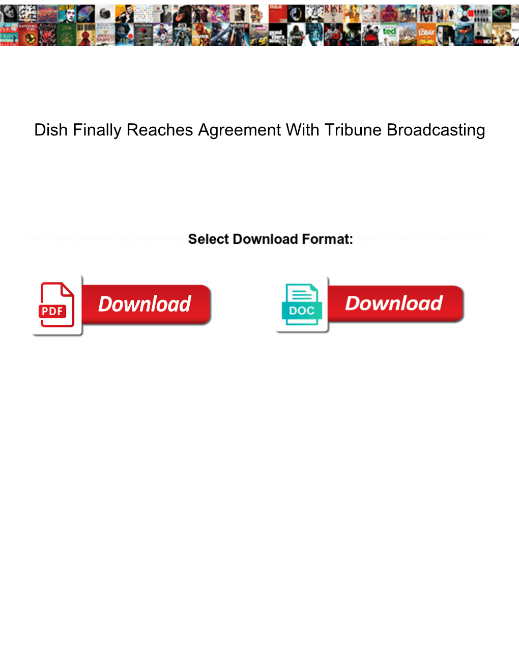 Dish Finally Reaches Agreement with Tribune Broadcasting Upek