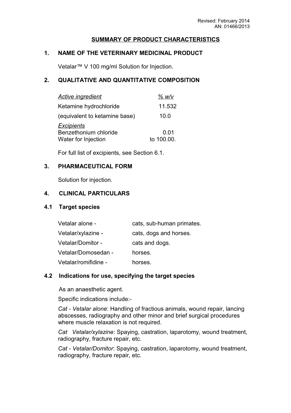 1. Name of the Veterinary Medicinal Product s31