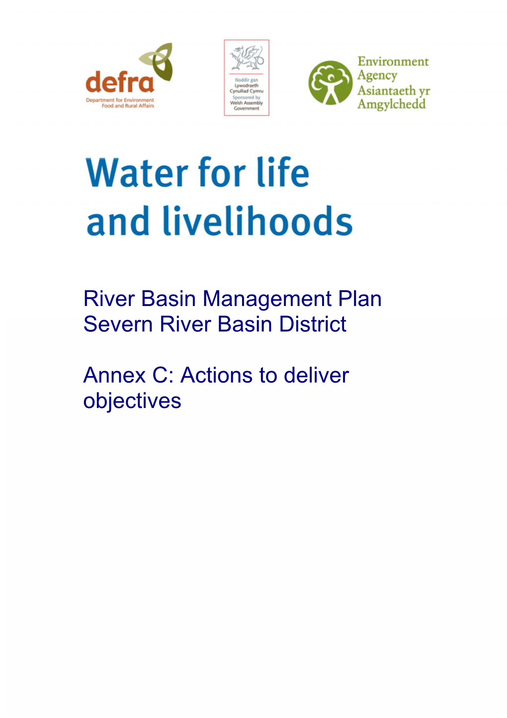 River Basin Management Plan Severn River Basin District