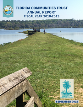 FLORIDA COMMUNITIES TRUST ANNUAL REPORT FY2018-2019 PAGE | I SEPTEMBER 2019