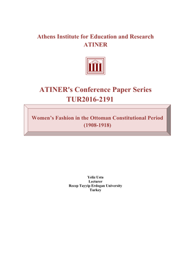 ATINER's Conference Paper Series TUR2016-2191