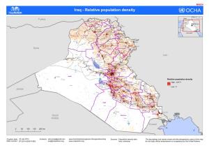 Iraq - Relative Population Density