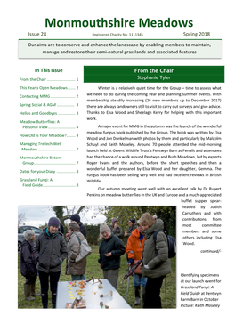 Monmouthshire Meadows Issue 28 Registered Charity No