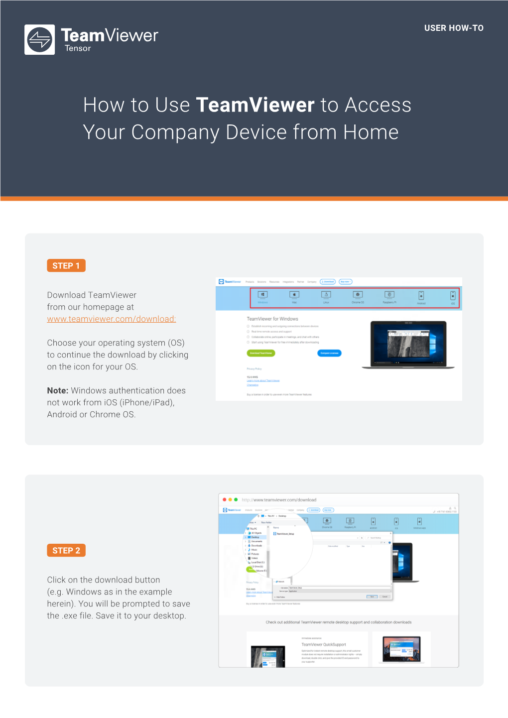 How to Use Teamviewer to Access Your Company Device from Home