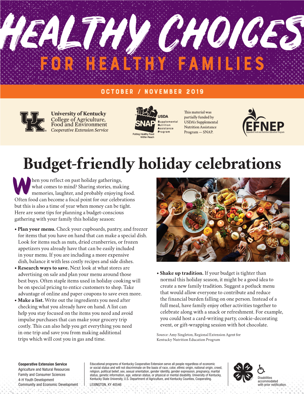 Budget-Friendly Holiday Celebrations