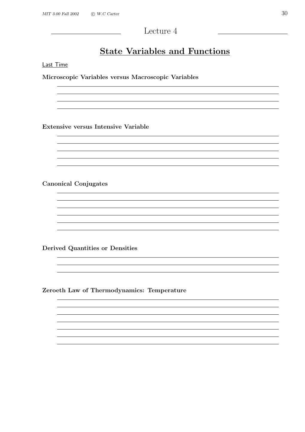 Lecture 4 State Variables and Functions