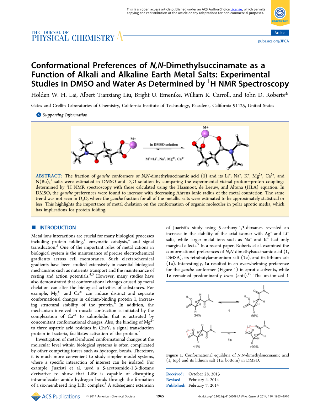 Conformational Preferences of N,N