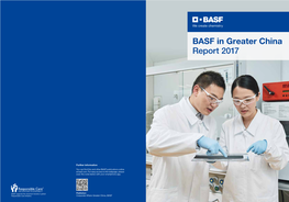 BASF in Greater China Report 2017