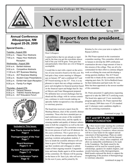 2009 ACT Newsletter