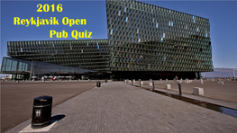 2016 Reykjavik Open Pub Quiz Question #1